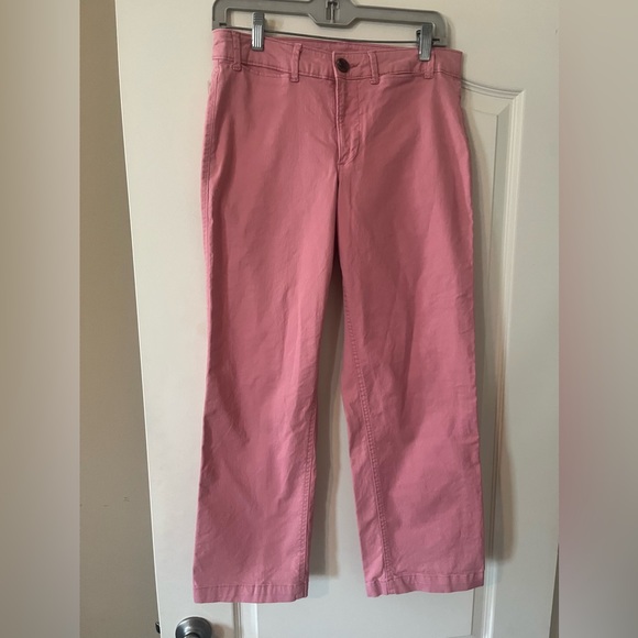 Old Navy Denim - Old Navy Pink Melon Color Women's khaki Cropped Pants size 4